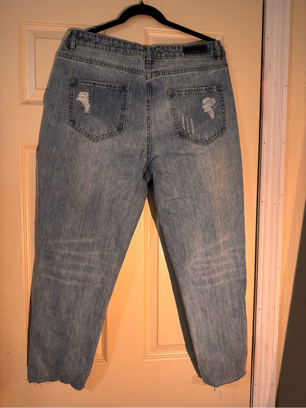 UnionBay Light Blue Distressed Girlfriend Jeans Size 13 - Picture 7 of 10